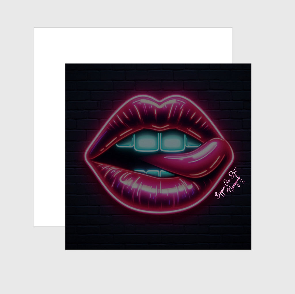 SIPPIN ON DAT (GREETING CARD)