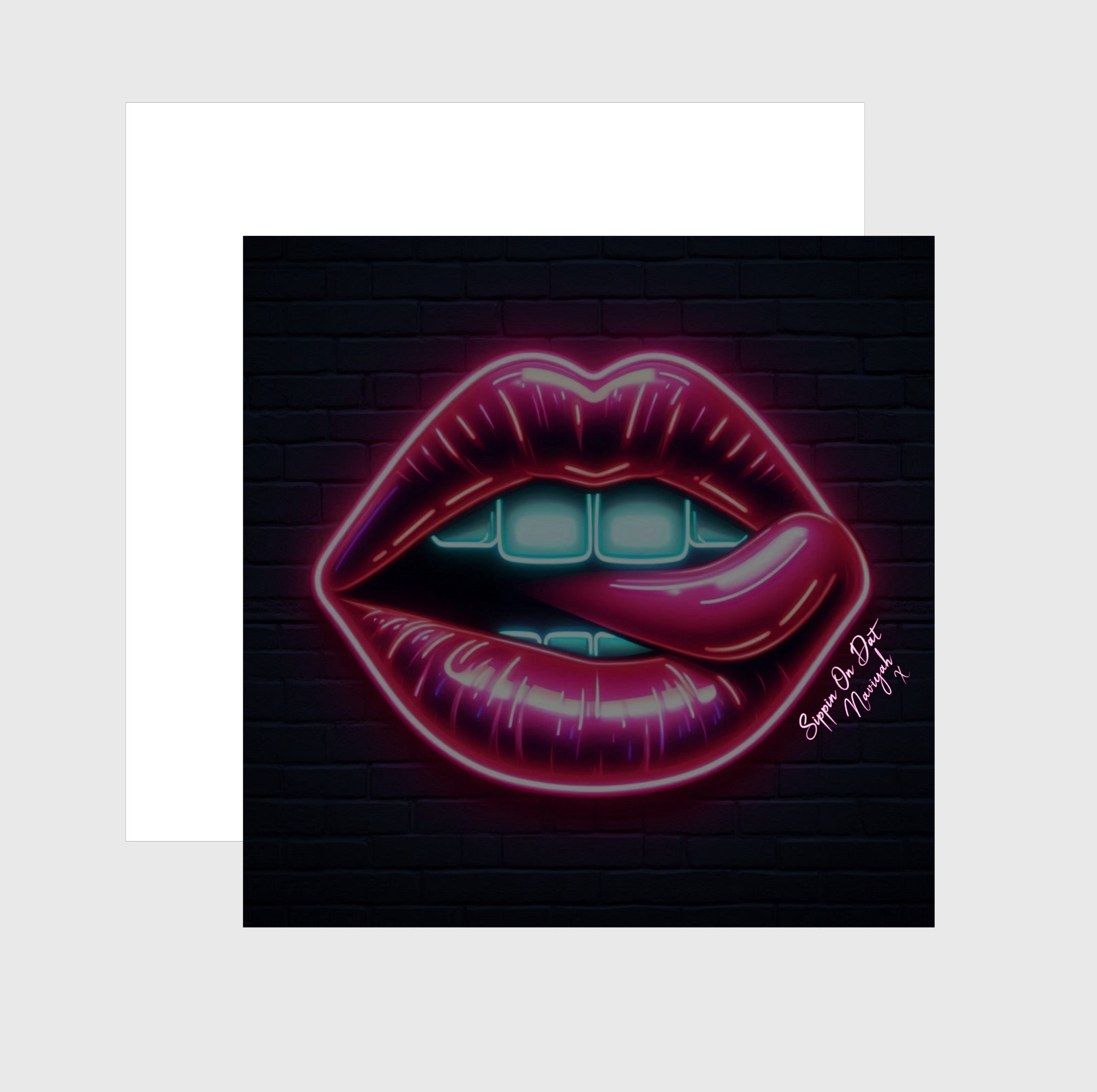 SIPPIN ON DAT (GREETING CARD)